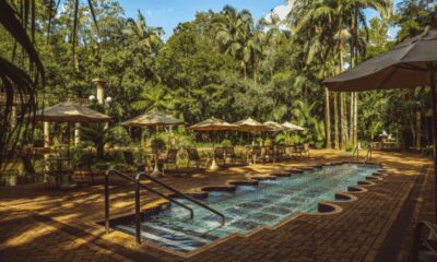 Piscinas aquecidas de águas termais em Jurema Águas Quentes